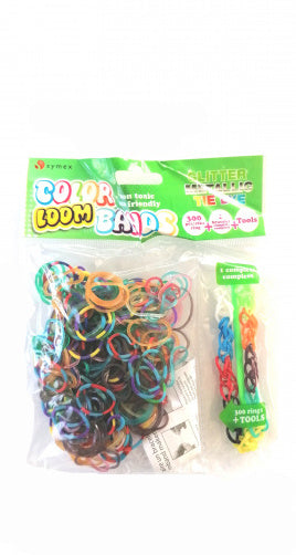 loombandjes Kit-Glitter junior rubber 301-delig
