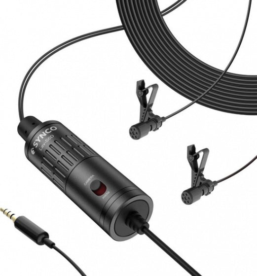 microfoonset Lav-S6D 5 cm zwart