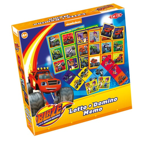 3-in-1 spellen (memo, lotto, domino) Blaze