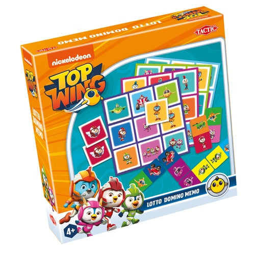 3-in-1 spellen (memo, lotto, domino) Top Wing