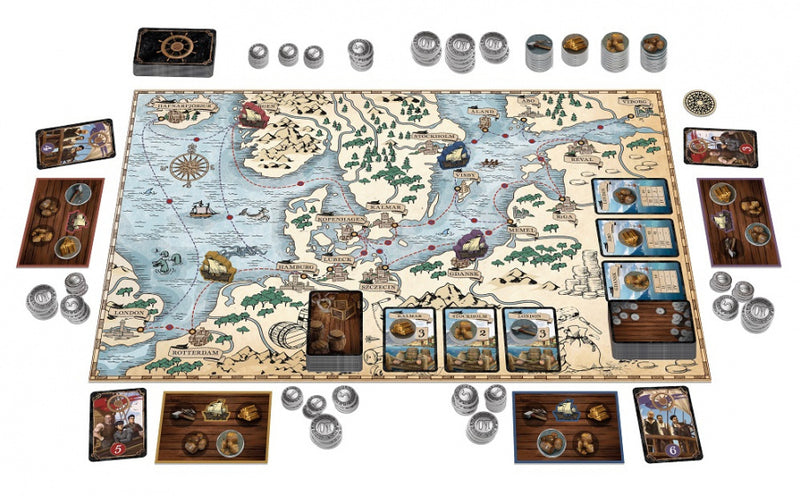 bordspel Seas of Fortune junior karton blauw