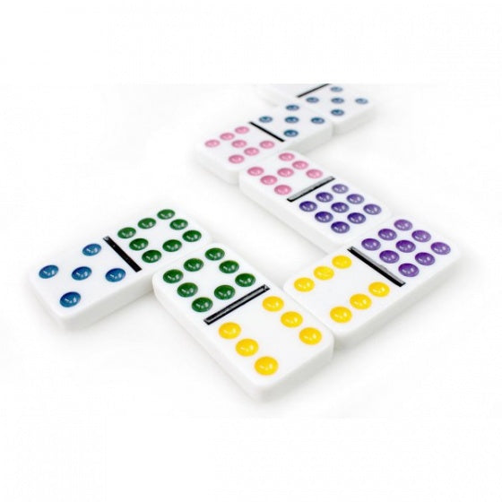 dominospel Double 9 wit 56-delig