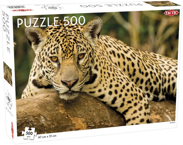 legpuzzel Jaguar 500 stukken 31 x 47 cm karton bruin