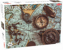 legpuzzel Vintage Sea Map 67 x 48 cm karton 1000 stukjes