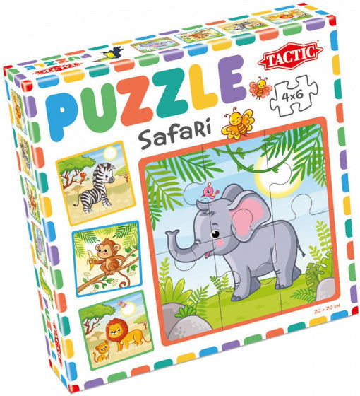legpuzzel Safari junior karton 4-delig