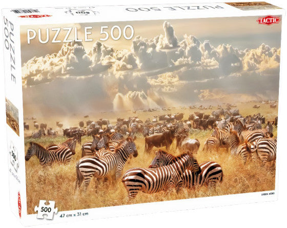 legpuzzel zebra's 47 x 31 cm karton 500 stukjes