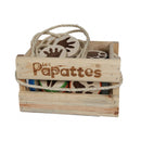 ringwerpen junior 23 x 19 x 33 cm hout bruin