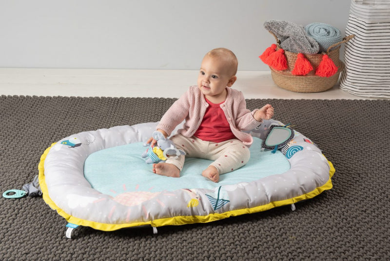 baby-gym Koala Musical junior 115 x 78 cm blauw/grijs