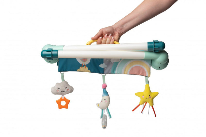 baby-gym Mini Moon junior 77 x 59 cm blauw/wit