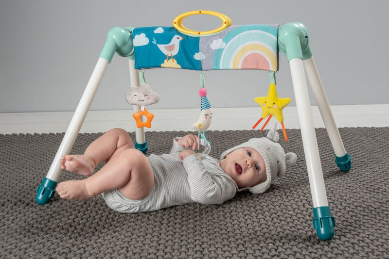 baby-gym Mini Moon junior 77 x 59 cm blauw/wit