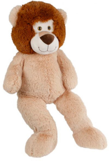 knuffel Leeuw junior 59 x 95 cm pluche bruin