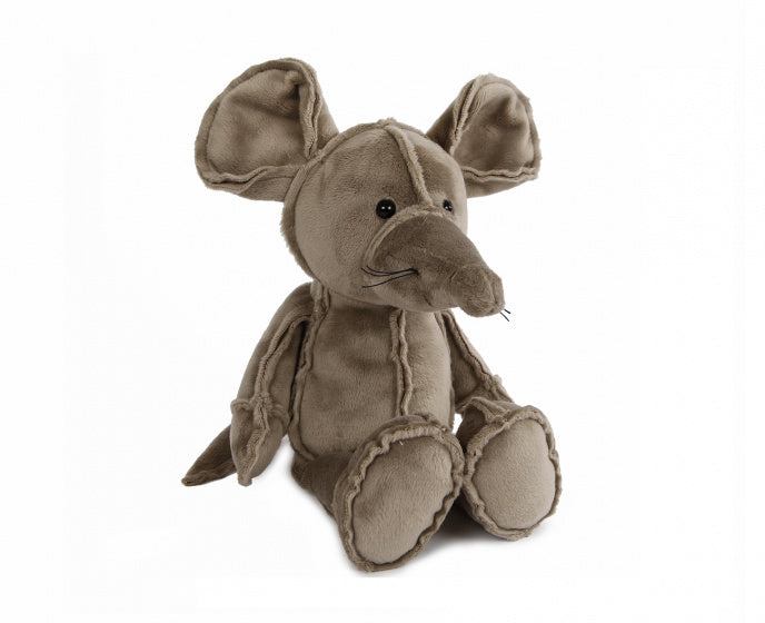 knuffel muis junior 19 cm pluche grijs