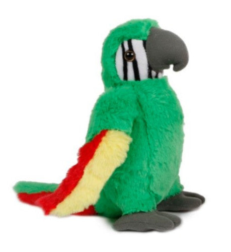 knuffel papegaai junior 23 cm pluche groen