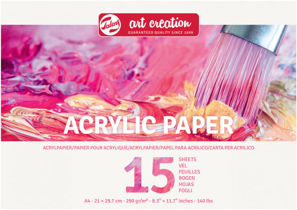 Talens Art Creation Acrylpapier A4 290 G 15 Vellen