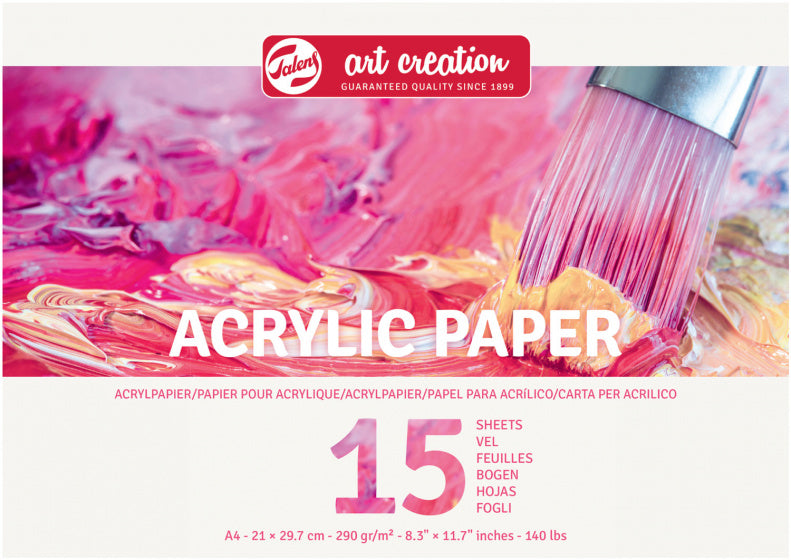 Talens Art Creation Acrylpapier A4 290 G 15 Vellen