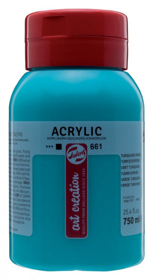 acrylverf Art Creation 750 ml 16,5 cm turquoise/groen