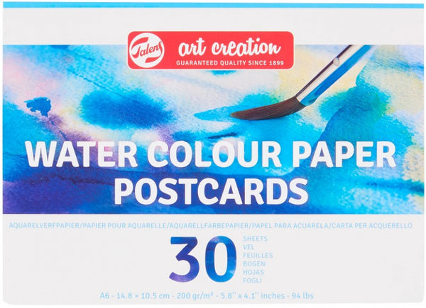 aquarelverfpapierblok 15 x 10,5 cm wit 30 vellen