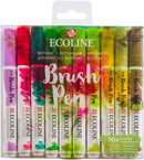 markeerstiften Ecoline Brush Pen Botanic 10 stuks