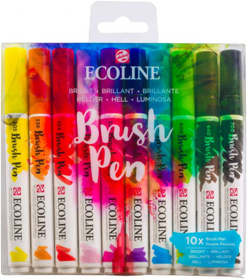 brushpennen Ecoline heldere kleuren 10 stuks