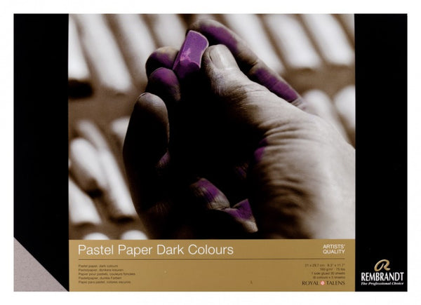 pastelpapier donkere kleuren 29 x 21 cm 30 stuks