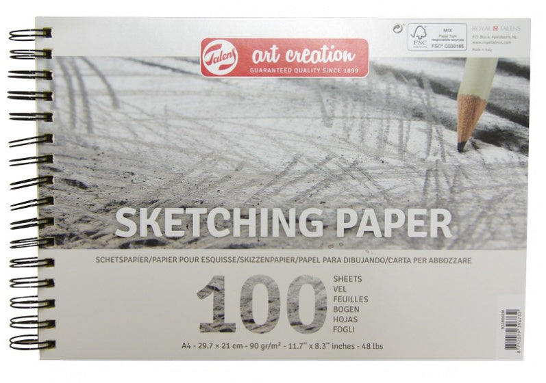 schetsblok A4 90 gr 32 x 21 cm papier wit 100 vellen