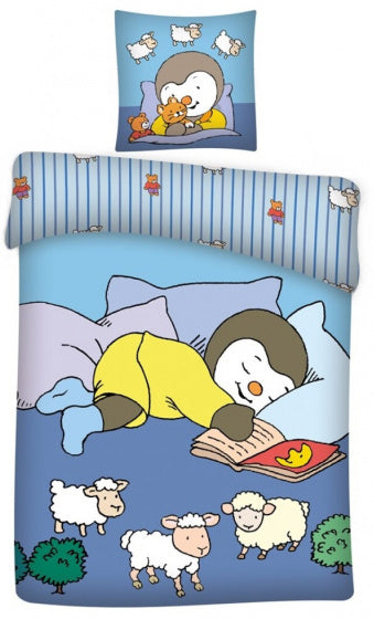 dekbedovertrek 140 x 200 cm / 65 x 65 cm donkerblauw