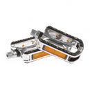 Pedaalset Trekking/BMX Tecora E aluminium met lagers - zilver