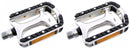 Pedaalset Trekking/BMX Tecora E aluminium met lagers - zilver