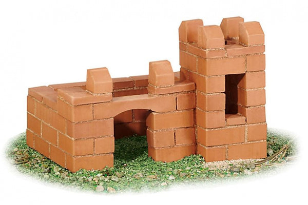 bouwdoos kasteel/pennenhouder junior steen bruin