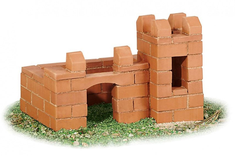 bouwdoos kasteel/pennenhouder junior steen bruin