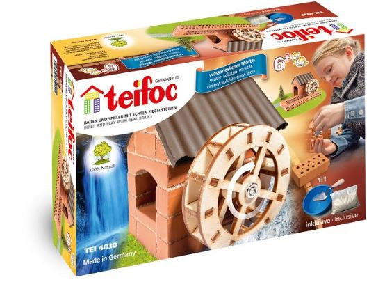 bouwdoos watermolen junior steen/hout bruin/blank