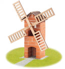 bouwdoos windmolen junior steen/hout bruin/blank