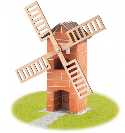 bouwdoos windmolen junior steen/hout bruin/blank