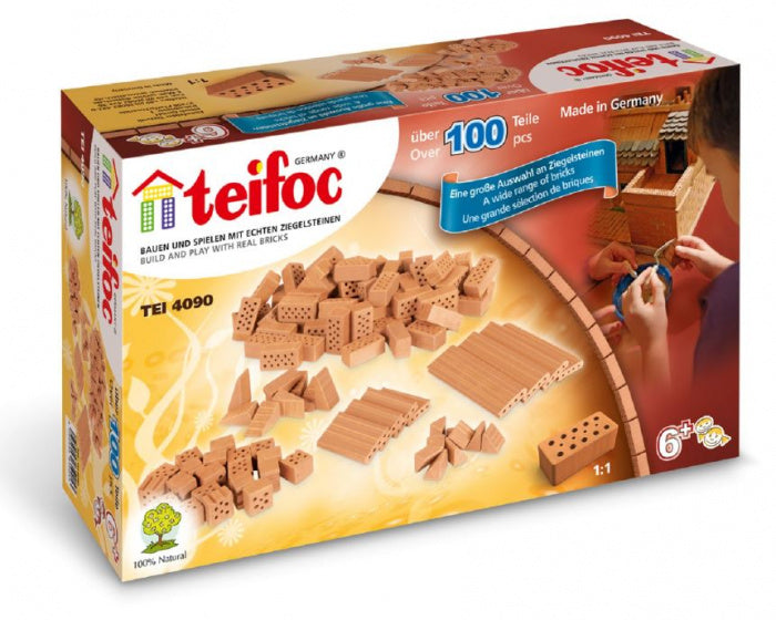 bouwstenen junior steen bruin 100-delig