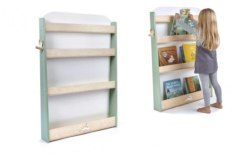 boekenkast junior groen woud hout