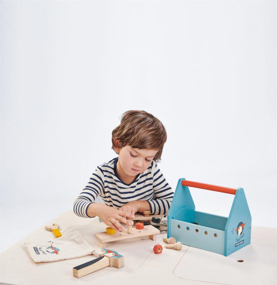 gereedschapskist Tap Tap 23 cm hout 22-delig