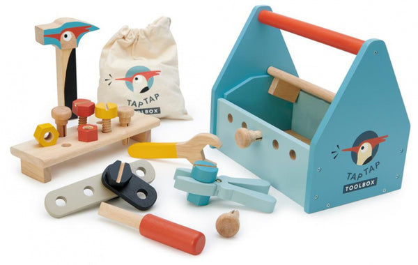 gereedschapskist Tap Tap 23 cm hout 22-delig