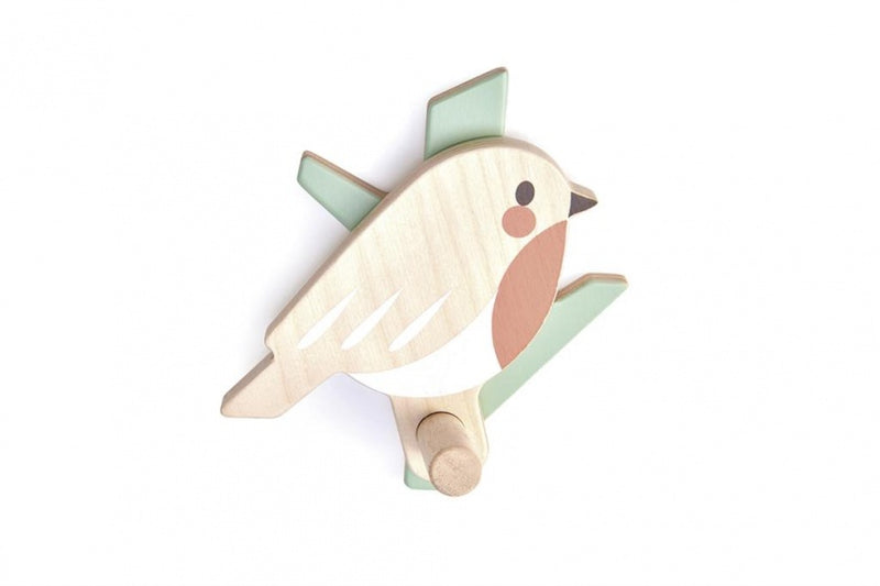 haakje vogel junior hout groen