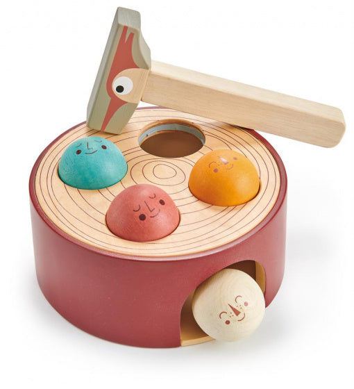 hamerbank 17 x 17 x 7,5 cm steenrood 6-delig