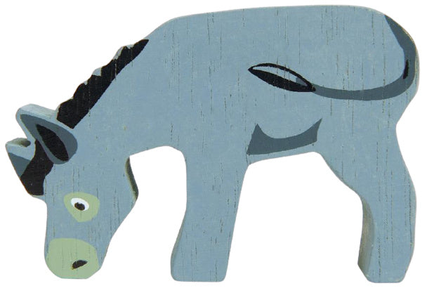 ezel junior 8 cm hout grijs