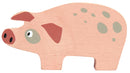 varken junior 8 cm hout roze