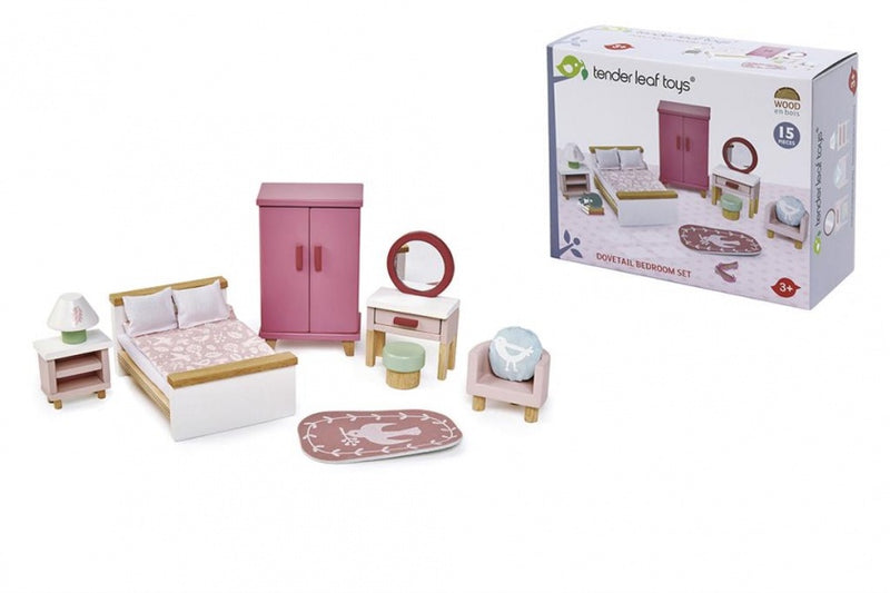 poppenhuis slaapkamer junior 15-delig