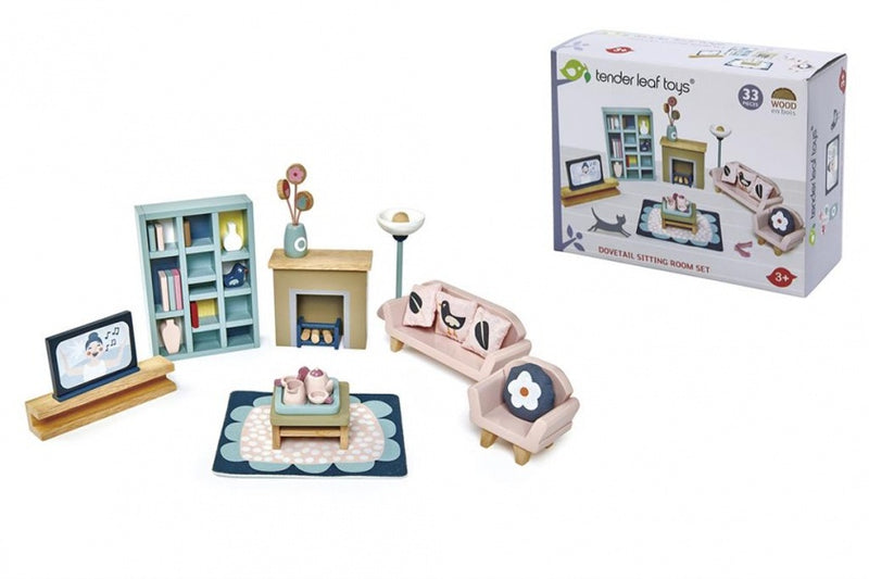 poppenhuis woonkamer junior 33-delig
