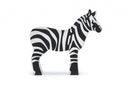 safaridier Zebra junior 8,8 x 8,3 cm hout zwart/wit