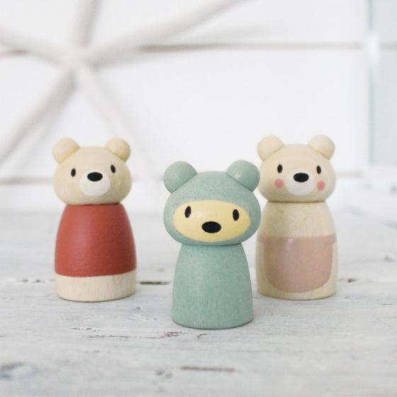 speelfiguren Bear Tales junior hout 3-delig
