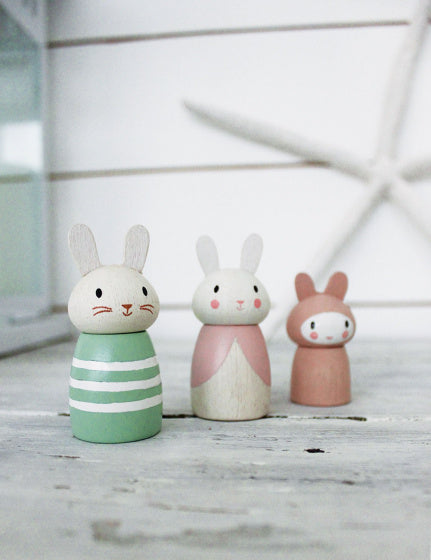 speelfiguren Bunny Tales junior hout 3-delig