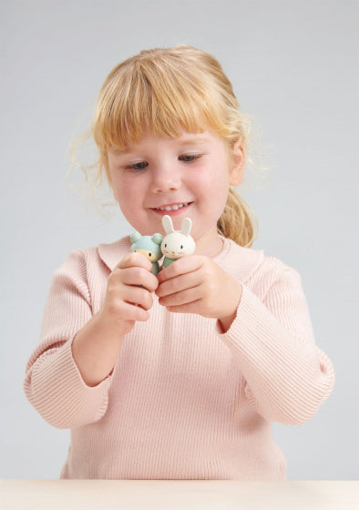 speelfiguren Bunny Tales junior hout 3-delig