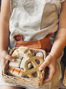 speelgoedeten broodmandje 15,5 cm hout 9-delig