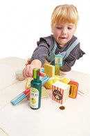 speelgoedeten Grocery Set junior hout 14-delig