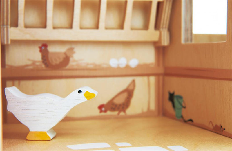 speelset Boerderij 51 x 38,5 cm hout 21-delig